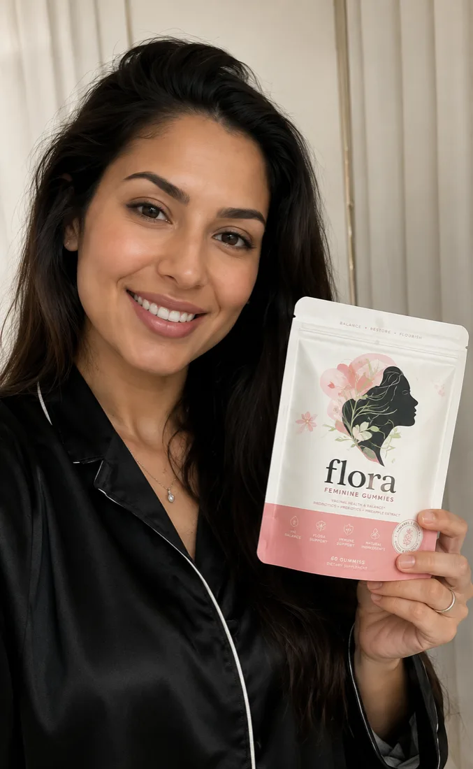 Cliente Flora avec son sachet