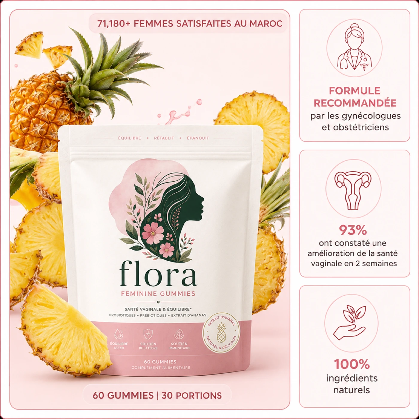 Flora Gummies Équilibre Féminin