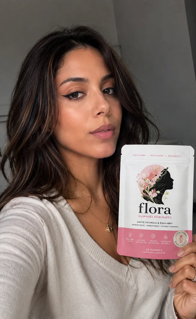 Cliente Flora avec son sachet