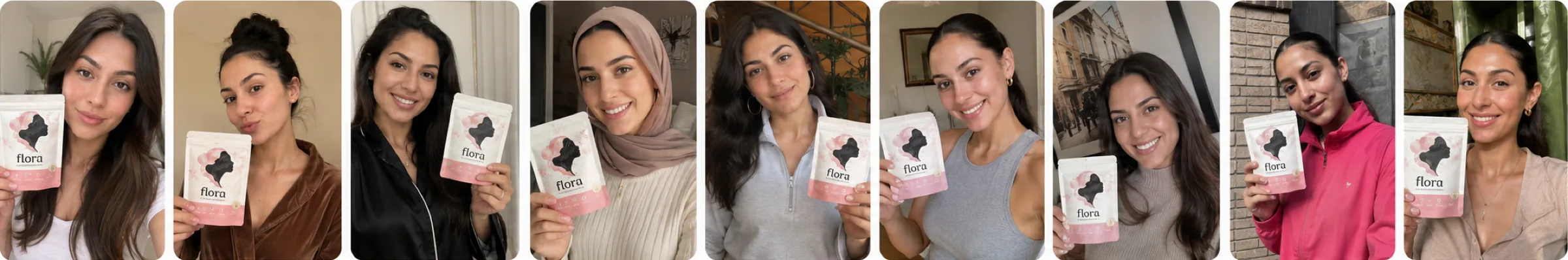 Clientes Flora avec leur produit